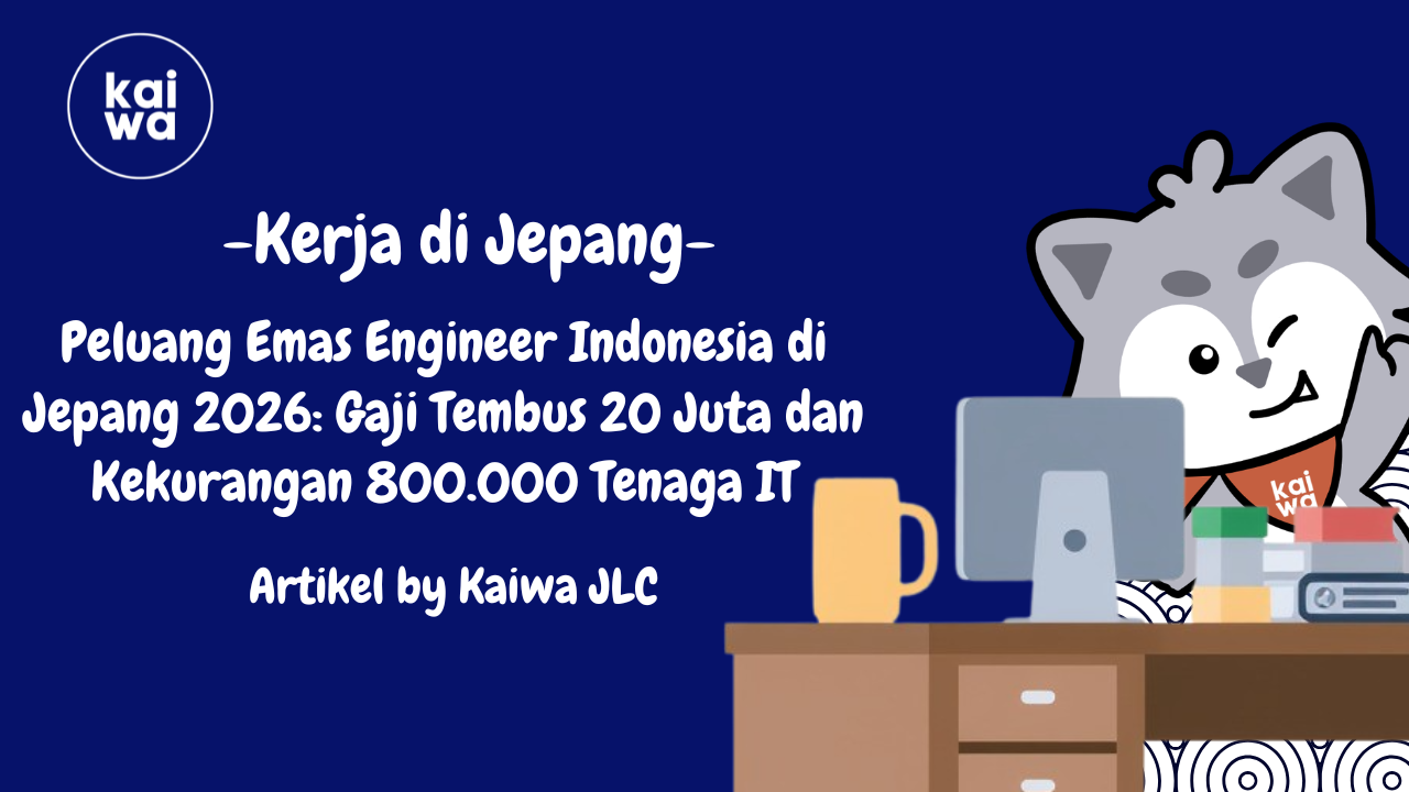 Peluang Emas Engineer Indonesia di Jepang 2026: Gaji Tembus 20 Juta dan Kekurangan 800.000 Tenaga IT Thumbnail